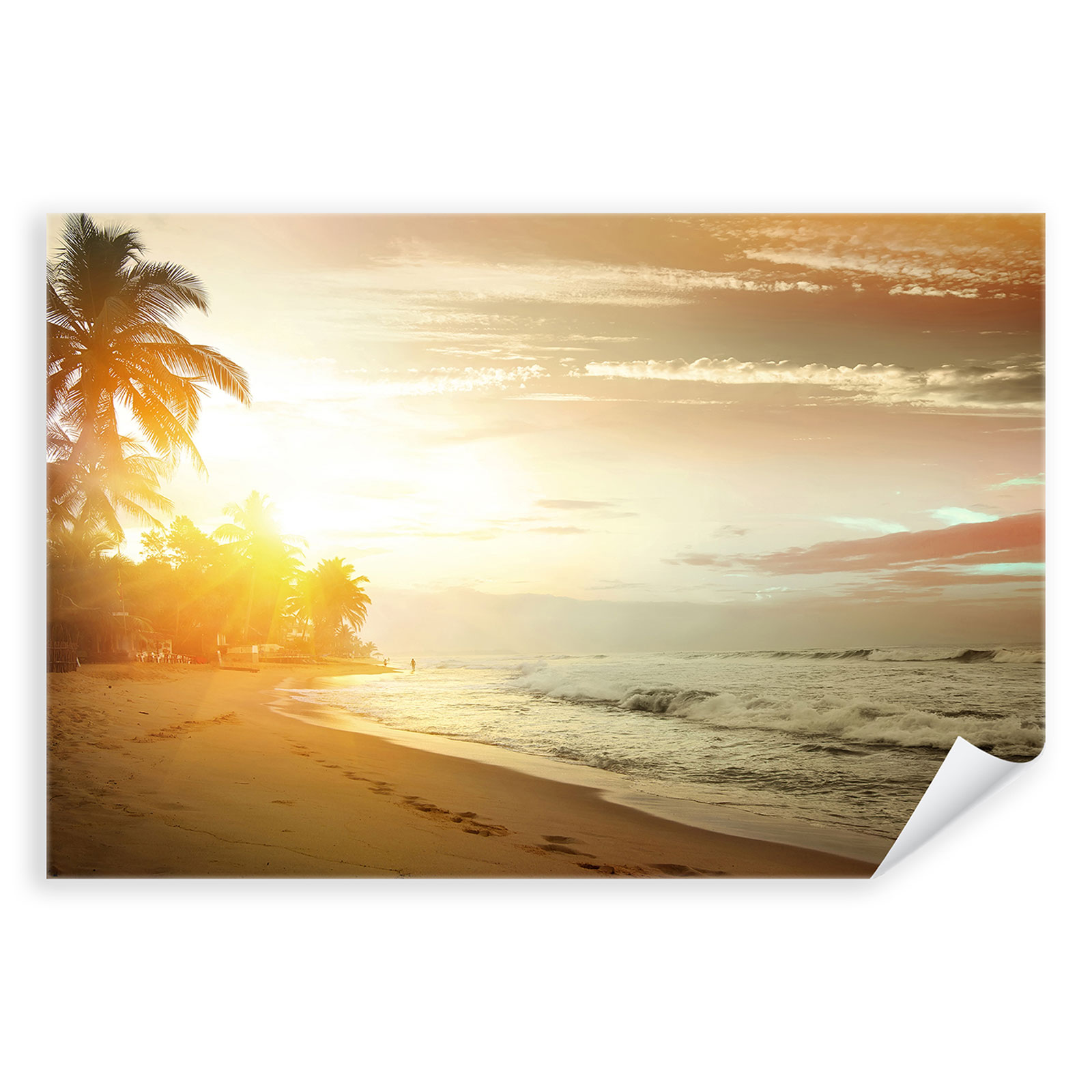 Meer Sonne Sommer Urlaub Natur Strand Postereck 2597 Poster Leinwand Palmen