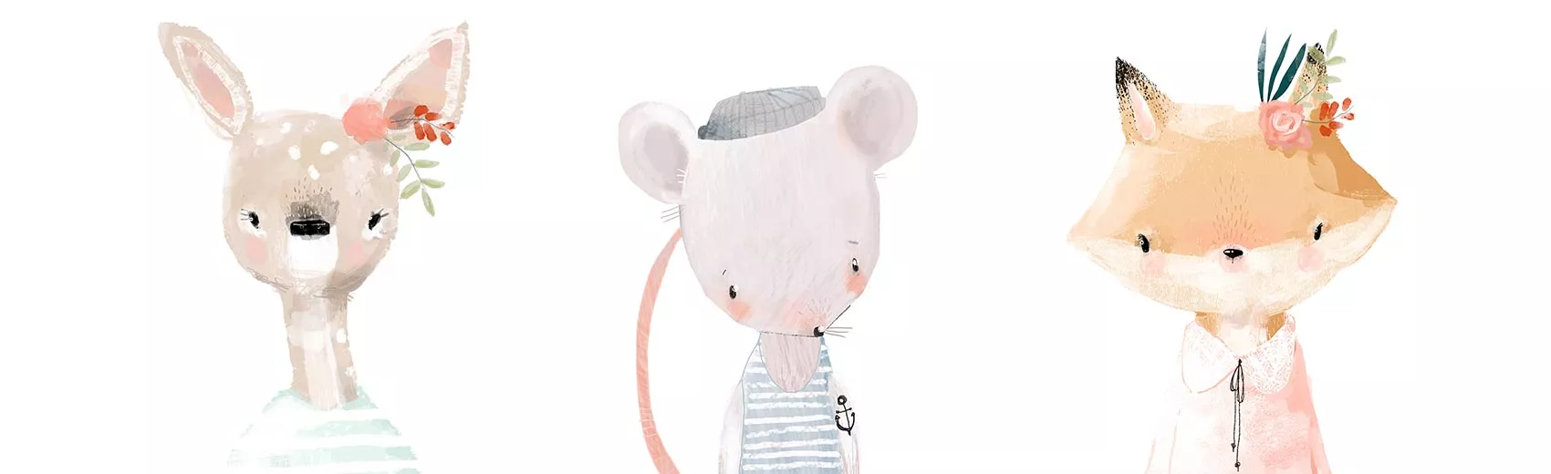 Kinderzimmer Tierposter