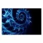 Preview: Abstraktes blaues Fraktal, Spiralform, schwarzer Hintergrund - digital art. Preview: Abstraktes blaues Fraktal, Spiralform, schwarzer Hintergrund - digital art.