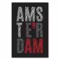 Preview: "I am Amsterdam" - stylisches Typografie Design in Rot, Grau & Weiß. Preview: "I am Amsterdam" - stylisches Typografie Design in Rot, Grau & Weiß.