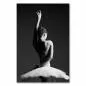 Preview: Anmut und Grazie vereint: Eine Ballerina in Schwarz-Weiß mit erhobenem Arm und weit aufgefächertem Tutu. Preview: Anmut und Grazie vereint: Eine Ballerina in Schwarz-Weiß mit erhobenem Arm und weit aufgefächertem Tutu.