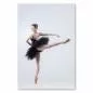 Preview: Ballerina in schwarzem Tutu, steht auf einem Bein - Kraft & Entschlossenheit. Preview: Ballerina in schwarzem Tutu, steht auf einem Bein - Kraft & Entschlossenheit.
