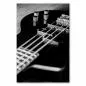Preview: Abstrakte Schwarzweißaufnahme: E-Bass-Gitarre, schräge Perspektive, Reflexionen. Preview: Abstrakte Schwarzweißaufnahme: E-Bass-Gitarre, schräge Perspektive, Reflexionen.