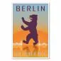 Preview: "Berlin" - ein Retro-Reiseposter mit dem Berliner Bären und der Skyline der Stadt im Stil der 50er Jahre. Preview: "Berlin" - ein Retro-Reiseposter mit dem Berliner Bären und der Skyline der Stadt im Stil der 50er Jahre.