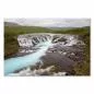 Preview: Blauer Fluss schlängelt sich durch grüne Landschaft Islands, Wasserfälle. Preview: Blauer Fluss schlängelt sich durch grüne Landschaft Islands, Wasserfälle.