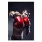 Preview: Boxer, rote Boxhandschuhe, Ring, bereitet sich auf Kampf vor. Preview: Boxer, rote Boxhandschuhe, Ring, bereitet sich auf Kampf vor.