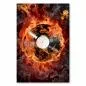 Preview: Eine Schallplatte, die in Flammen steht und für heiße Rhythmen und tanzbare Beats steht. Preview: Eine Schallplatte, die in Flammen steht und für heiße Rhythmen und tanzbare Beats steht.