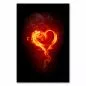 Preview: Ein brennendes Herz in Flammen symbolisiert starke Emotionen und intensive Liebe. Preview: Ein brennendes Herz in Flammen symbolisiert starke Emotionen und intensive Liebe.