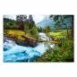 Preview: Eine abenteuerliche Brücke führt über einen reißenden Fluss inmitten der norwegischen Berglandschaft. Preview: Eine abenteuerliche Brücke führt über einen reißenden Fluss inmitten der norwegischen Berglandschaft.