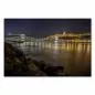 Preview: Budapest bei Nacht: Beleuchtete Kettenbrücke, Budaer Burg, Donau, Lichter. Preview: Budapest bei Nacht: Beleuchtete Kettenbrücke, Budaer Burg, Donau, Lichter.