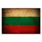 Preview: Bulgarische Flagge im Vintage-Stil: Weiß symbolisiert Frieden, Grün die Fruchtbarkeit des Landes, Rot den Mut des Volkes. Preview: Bulgarische Flagge im Vintage-Stil: Weiß symbolisiert Frieden, Grün die Fruchtbarkeit des Landes, Rot den Mut des Volkes.