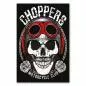 Preview: Totenkopf, Brille, Helm, Rosen & Ketten, Logo "Choppers Motorcycle Club". Preview: Totenkopf, Brille, Helm, Rosen & Ketten, Logo "Choppers Motorcycle Club".