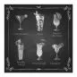 Preview: Sechs klassische Cocktails, Namen auf Schiefertafel geschrieben, Kreidezeichnung. Preview: Sechs klassische Cocktails, Namen auf Schiefertafel geschrieben, Kreidezeichnung.