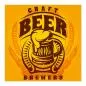 Preview: Emblem: Craft Beer Brauerei, Bierkrug & Hopfen, orange. Preview: Emblem: Craft Beer Brauerei, Bierkrug & Hopfen, orange.