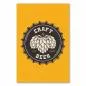 Preview: Emblem: Craft Beer Brauerei, Hopfen & "Craft Beer", gelb. Preview: Emblem: Craft Beer Brauerei, Hopfen & "Craft Beer", gelb.