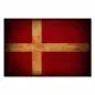 Preview: Dänische Flagge im Vintage-Stil: Die "Dannebrog" ist die älteste Nationalflagge der Welt und gilt als Geschenk des Himmels. Preview: Dänische Flagge im Vintage-Stil: Die "Dannebrog" ist die älteste Nationalflagge der Welt und gilt als Geschenk des Himmels.