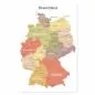 Preview: Deutschlandkarte mit Bundesländern, wichtigen Städten und Landesgrenzen in verschiedenen Farben. Preview: Deutschlandkarte mit Bundesländern, wichtigen Städten und Landesgrenzen in verschiedenen Farben.