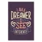 Preview: "I am a Dreamer...", Zitat, dunkler Hintergrund, Inspiration, anders denken. Preview: "I am a Dreamer...", Zitat, dunkler Hintergrund, Inspiration, anders denken.