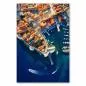 Preview: Drohnenaufnahme: Altstadt Dubrovnik, rote Dächer, Boote im Hafen, türkisblaues Wasser. Preview: Drohnenaufnahme: Altstadt Dubrovnik, rote Dächer, Boote im Hafen, türkisblaues Wasser.