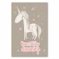 Preview: Verträumtes Einhorn, "Never stop dreaming" - inspirierend.