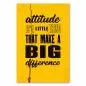 Preview: „Attitude Is A Little Thing That Makes A Big Difference“ - motivierendes Poster über Bedeutung der Einstellung. Preview: „Attitude Is A Little Thing That Makes A Big Difference“ - motivierendes Poster über Bedeutung der Einstellung.