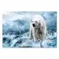 Preview: Ein Eisbär watet durch das eisige Wasser, bedroht vom Klimawandel und seiner arktischen Heimat. Preview: Ein Eisbär watet durch das eisige Wasser, bedroht vom Klimawandel und seiner arktischen Heimat.