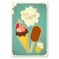 Preview: Sommer, Sonne, Eiscreme: Dieses Retro-Poster mit den verschiedenen Eissorten ist ein echter Klassiker. Preview: Sommer, Sonne, Eiscreme: Dieses Retro-Poster mit den verschiedenen Eissorten ist ein echter Klassiker.