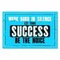 Preview: Blaues Poster im Stil eines alten Drucks mit dem Spruch "Work hard in silence, let your success be the noise" Preview: Blaues Poster im Stil eines alten Drucks mit dem Spruch "Work hard in silence, let your success be the noise"