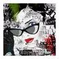 Preview: Collage: Zeitungsausschnitte, Frau mit Sonnenbrille, "London Fashion Week". Preview: Collage: Zeitungsausschnitte, Frau mit Sonnenbrille, "London Fashion Week".