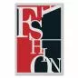 Preview: „FASHION“ in großen, serifenlosen Buchstaben, gestaltet in Rot, Schwarz und Weiß, erinnert an Vintage-Druck. Preview: „FASHION“ in großen, serifenlosen Buchstaben, gestaltet in Rot, Schwarz und Weiß, erinnert an Vintage-Druck.
