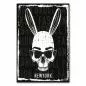 Preview: "New Yorker Fashion Skull": Totenkopf mit Hasenohren & Brille, bunt & stylisch. Preview: "New Yorker Fashion Skull": Totenkopf mit Hasenohren & Brille, bunt & stylisch.