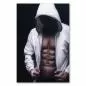 Preview: Ein durchtrainierter Mann im Hoodie zeigt seinen muskulösen Oberkörper – ein kraftvolles Motiv für Fitness und Sport. Preview: Ein durchtrainierter Mann im Hoodie zeigt seinen muskulösen Oberkörper – ein kraftvolles Motiv für Fitness und Sport.