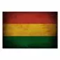 Preview: Bolivianische Flagge im Vintage-Stil, Rot für Blut, Gelb für Reichtum, Grün für Vegetation. Preview: Bolivianische Flagge im Vintage-Stil, Rot für Blut, Gelb für Reichtum, Grün für Vegetation.