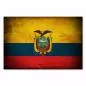 Preview: Flagge Ecuador: Wappen im Fokus: Das Wappen zeigt den Fluss Guayas, den Vulkan Chimborazo und einen Kondor. Preview: Flagge Ecuador: Wappen im Fokus: Das Wappen zeigt den Fluss Guayas, den Vulkan Chimborazo und einen Kondor.
