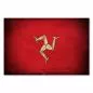 Preview: Flagge Isle of Man: Triskele auf Rot: Die Triskele ist ein uraltes Symbol und steht für die Sonne. Preview: Flagge Isle of Man: Triskele auf Rot: Die Triskele ist ein uraltes Symbol und steht für die Sonne.