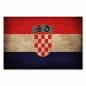 Preview: Kroatische Flagge im Grunge-Stil: Das Schachbrettmuster ist das traditionelle Symbol Kroatiens. Preview: Kroatische Flagge im Grunge-Stil: Das Schachbrettmuster ist das traditionelle Symbol Kroatiens.