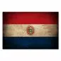 Preview: Flagge Paraguay: Wappen & Streifen: Das Wappen zeigt den Stern der Freiheit und die Worte "Frieden und Gerechtigkeit". Preview: Flagge Paraguay: Wappen & Streifen: Das Wappen zeigt den Stern der Freiheit und die Worte "Frieden und Gerechtigkeit".