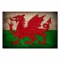 Preview: Flagge Wales im Grunge-Stil: Der rote Drache ist das Wappentier von Wales. Preview: Flagge Wales im Grunge-Stil: Der rote Drache ist das Wappentier von Wales.