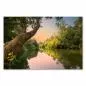 Preview: Fluss durch grüne Landschaft, Sonnenuntergang, warme Farben - romantisch. Preview: Fluss durch grüne Landschaft, Sonnenuntergang, warme Farben - romantisch.