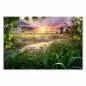 Preview: Fluss schlängelt sich durch Landschaft, Sonnenuntergang, violette & orange Töne. Preview: Fluss schlängelt sich durch Landschaft, Sonnenuntergang, violette & orange Töne.