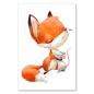Preview: Fuchs & Maus kuscheln liebevoll, Freundschaft kennt keine Grenzen.
