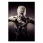 Preview: Schwarz-Weiß-Fotografie: Mann mit verbundenen Augen, Ketten, bemalter Oberkörper. Preview: Schwarz-Weiß-Fotografie: Mann mit verbundenen Augen, Ketten, bemalter Oberkörper.