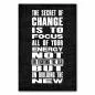 Preview: „The secret of change is to focus...“ - Veränderung erfordert Fokus und positive Energie. Preview: „The secret of change is to focus...“ - Veränderung erfordert Fokus und positive Energie.
