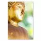 Preview: Eine goldene Buddha-Statue mit mildem Gesichtsausdruck – ein Symbol für Frieden und Weisheit. Preview: Eine goldene Buddha-Statue mit mildem Gesichtsausdruck – ein Symbol für Frieden und Weisheit.