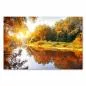Preview: Herbstlicher Wald, Fluss schlängelt sich hindurch, goldene Blätter spiegeln sich. Preview: Herbstlicher Wald, Fluss schlängelt sich hindurch, goldene Blätter spiegeln sich.