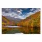 Preview: Ein See im Herbst: Bunte Bäume spiegeln sich im Wasser - ein farbenfrohes Motiv. Preview: Ein See im Herbst: Bunte Bäume spiegeln sich im Wasser - ein farbenfrohes Motiv.