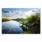 Preview: Holzsteg, ruhiger See, herbstlich buntes Laub, Sonnenspiegelung im Wasser. Preview: Holzsteg, ruhiger See, herbstlich buntes Laub, Sonnenspiegelung im Wasser.