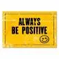 Preview: "Always be positive" - ein Vintage-Poster mit einem lächelnden Smiley für mehr Optimismus im Alltag. Preview: "Always be positive" - ein Vintage-Poster mit einem lächelnden Smiley für mehr Optimismus im Alltag.