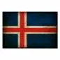 Preview: Isländische Flagge im Used-Look: Das Kreuz symbolisiert das Christentum, die Farben die Natur Islands. Preview: Isländische Flagge im Used-Look: Das Kreuz symbolisiert das Christentum, die Farben die Natur Islands.