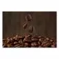 Preview: Drei geröstete Kaffeebohnen fallen, Duft von frisch gemahlenem Kaffee. Preview: Drei geröstete Kaffeebohnen fallen, Duft von frisch gemahlenem Kaffee.